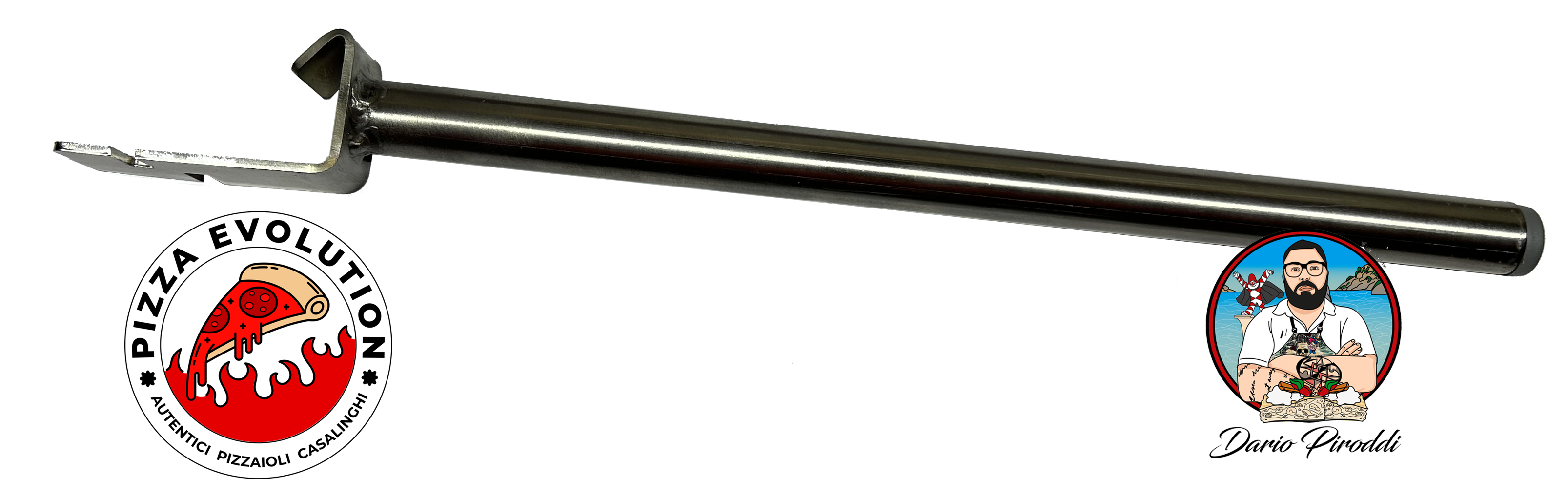 Pinza artigianale per teglie in Acciaio Inox Lunghezza 36 cm - immagine 4